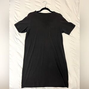 Everlane black cotton t-shirt dress size MED